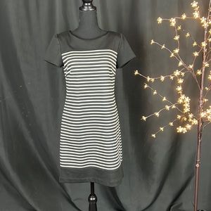 Laundry Striped Black and White Dress